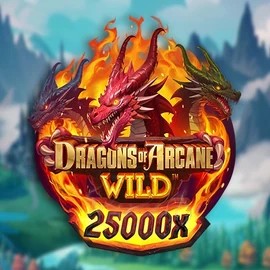 Slots logo of Dragons of Arcane Wild from Foxium at Gratowin Casino