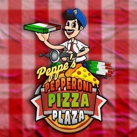 Peppe’s Pepperoni Pizza Plaza online game logo by Pragmatic Play on gratowin.cc
